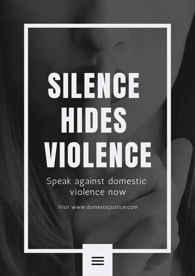 Customize 25 Domestic Violence Poster Templates Online Canva