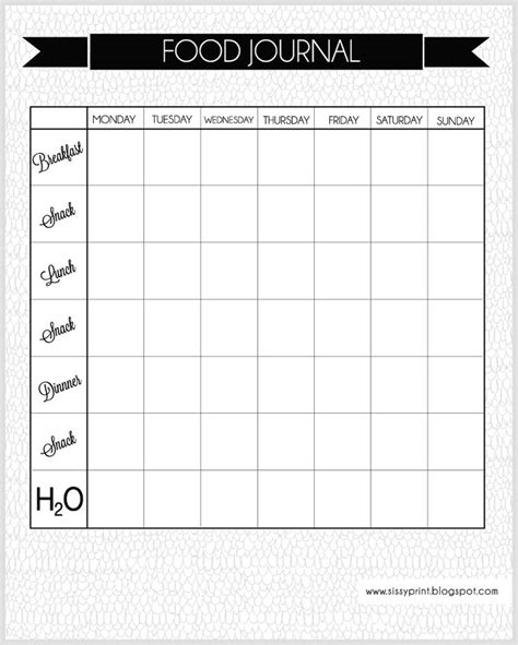5 Best Images Of 7 Day Food Diary Printable Food Diary Log Sheets