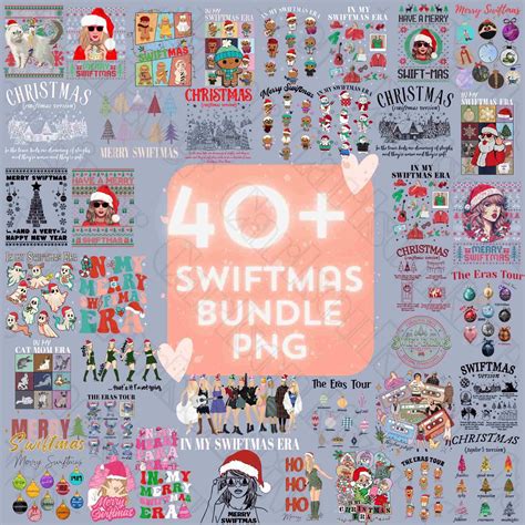 Swiftmas Bundle Png Ts Christmas Era Png Christmas Ts Etsy Canada