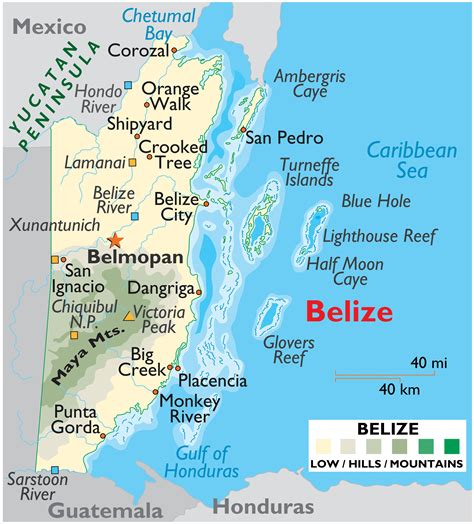 Belize Map Geography Of Belize Map Of Belize
