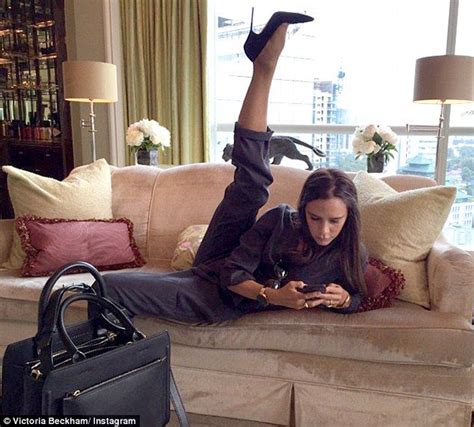 Victoria Beckham Kicks Her Stiletto Into A Limber High Leg Pose Victoria Beckham Victoria
