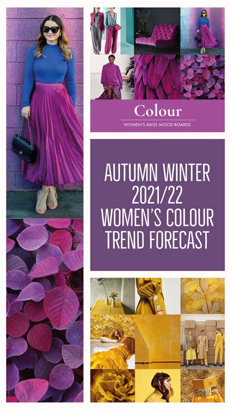 Womens Colour Forecast Autumnwinter 202122 Color Trends Fashion