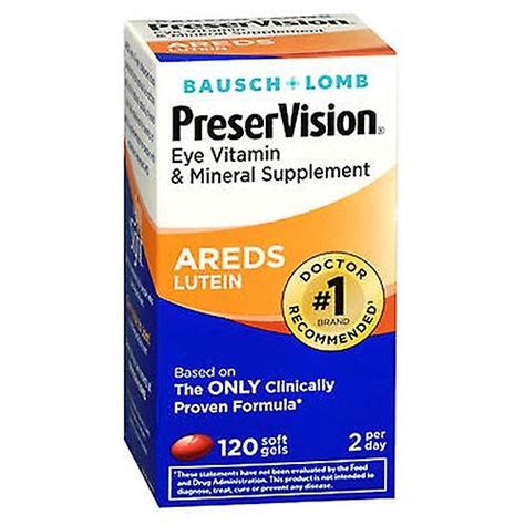 Bausch Og Lomb Preservision Eye Vitamin Og Mineral Kosttilskud Lutein Softgels Antal Af
