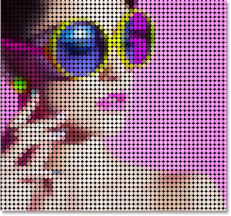 Turn A Photo Into A Pattern Of Color Dots With Photoshop