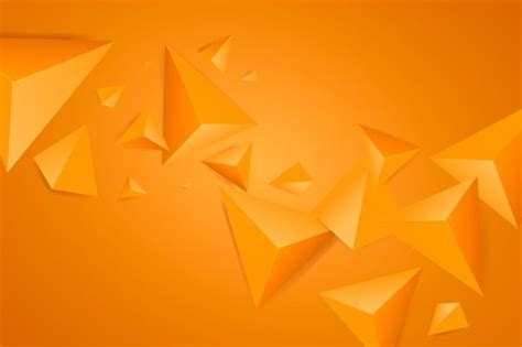 Orange Triangle Background With Vivid Colors Triangle Background
