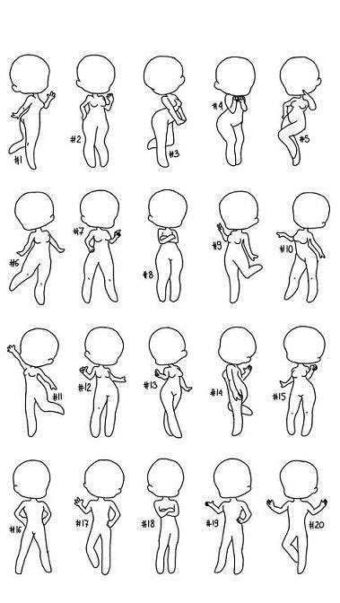 Pose Reference Chibi Cuerpos Plantillas Estilo Chibi Para Dibujar Porn Sex Picture