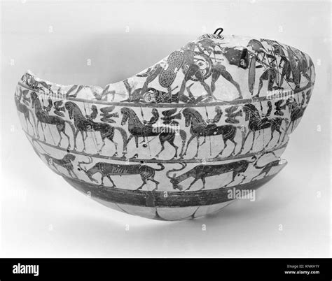Fragment Of A Terracotta Column Krater Bowl For Mixing Wine And Water Attributed To The