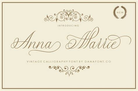 Anna Marrie Calligraphy Script Fonts Typeface Beautiful Calligraphy