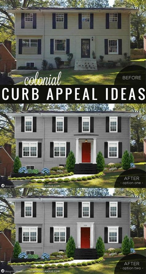 Add Curb Appeal To A Colonial Style House These Changes Will Make