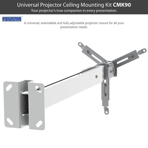 The drop in projector mount has been designed to replace the standard ceiling tile. Universal Extendable Projector Ceiling Mount Kit ...