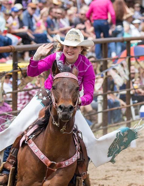Rodeo Queen Entrance Editorial Photography Image Of Cottonwood 73750482
