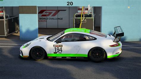 Assetto Corsa Competizione Race Setup Porsche Cup Car Zolder W Setup