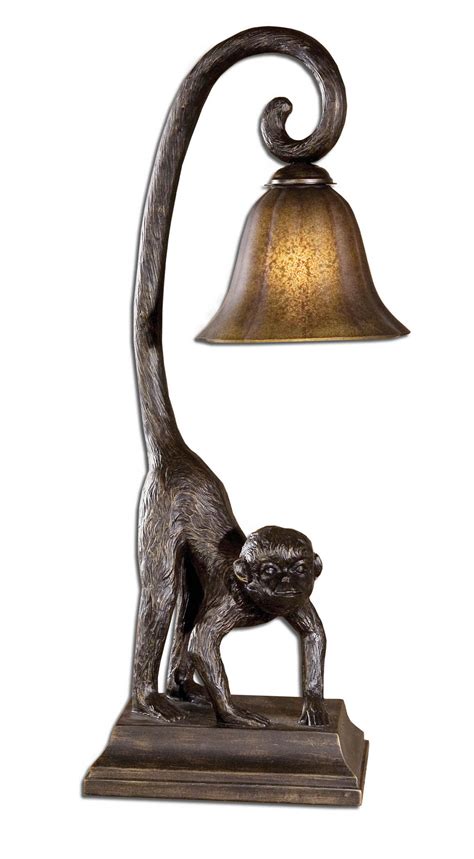 Table desk lamp cyclist monkey gold table lamp monkey bedside lamp light 54cm. monkey-table-lamps (With images) | Lamp, Table lamp, Diy ...