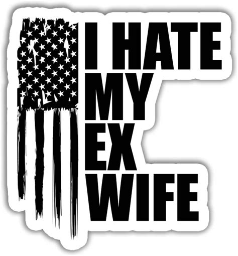 3 Pcspack I Hate My Ex Wife Sticker Funny Ex Lover Ex