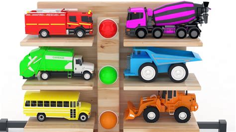 Colors For Children To Learn With Street Vehicles And Learn Colors With