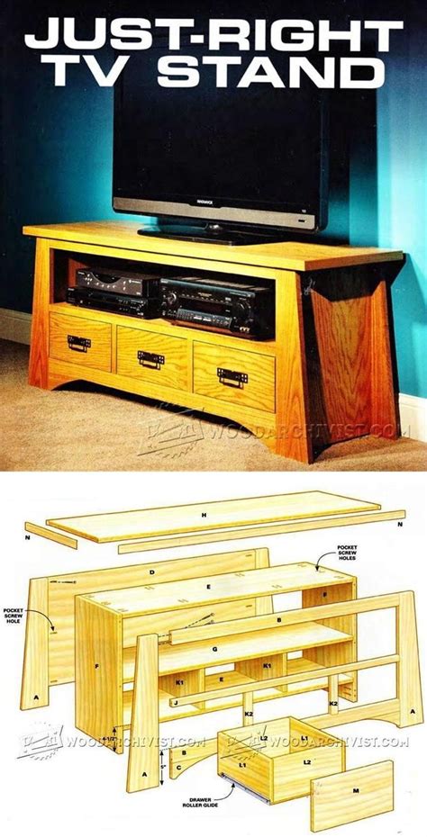 Just Right Tv Stand Plans Furniture Plans And Projects
