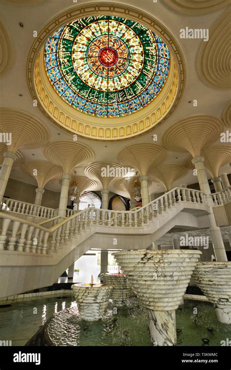 Interior Of Jame Asr Hassanil Bolkiah Mosque Bandar Seri Begawan