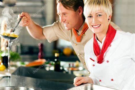 Two Chefs In Teamwork Man Stock Photo By ©kzenon 5023544