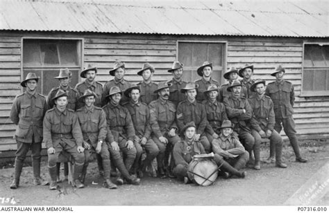Group Portrait Of Members Of The 1st Reinforcements 41st Battalion At