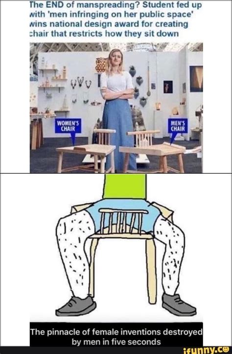 Sign up for our newsletter. The END of manspreading? Student fed up with 'men ...