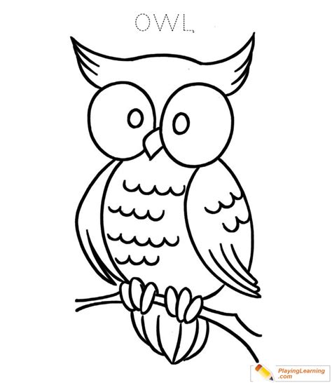 Owl Coloring Page 04 Free Owl Coloring Page
