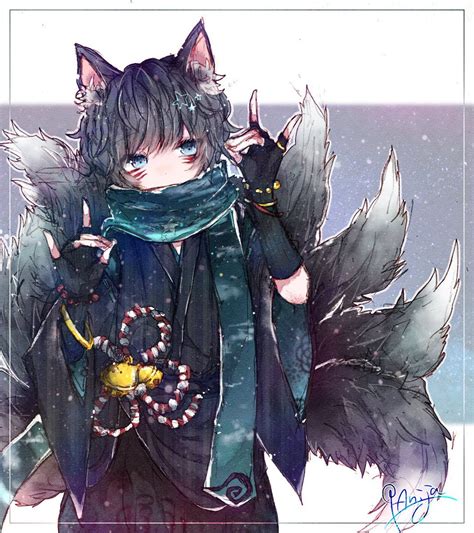 Pin By Akine On 歌い手 Anime Cat Boy Anime Neko Anime Fox Boy