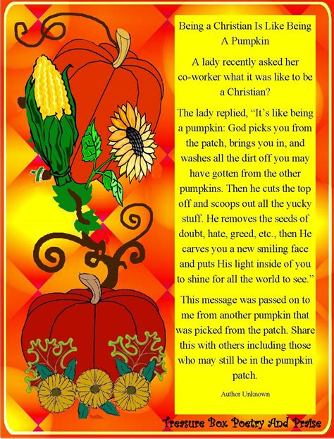 Christian Images In My Treasure Box Fall Harvest Poem