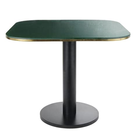 La table arya de lf est composée d'un plateau en verre trempé transparent.ses pieds sont en acier.avec ses dimensions de 160 x 90 cm, la table arya sera un point esthétique à votre salle à manger. Pied de table en métal noir H72 Blackly | Maisons du Monde