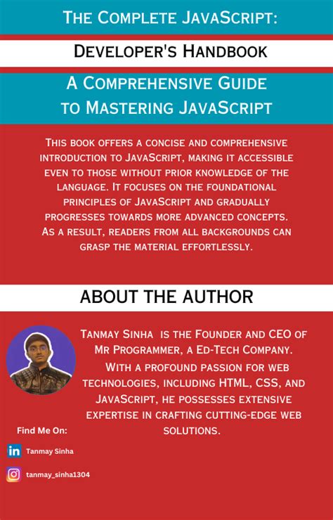 The Complete Javascript Developer S Handbook A Comprehensive Guide To Mastering Javascript Pdf