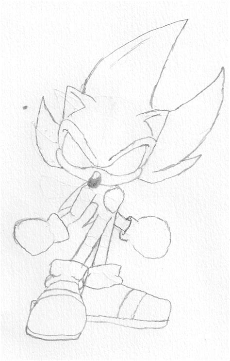 Dark Sonic Sketch By Raketth On Deviantart