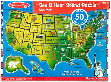 Usa Map Sound Puzzle Homewood Toy And Hobby