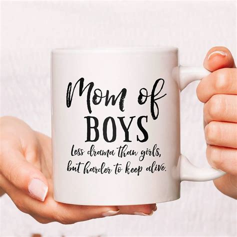 Buy Mom Of Boys Less Drama Than Girls Coffee Mug Mothers Day Mug Mom