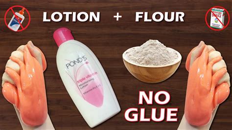 No Glue Ponds Lotion Slime 💦how To Make Slime With Ponds Lotion And Flour Without Glue Or Borax
