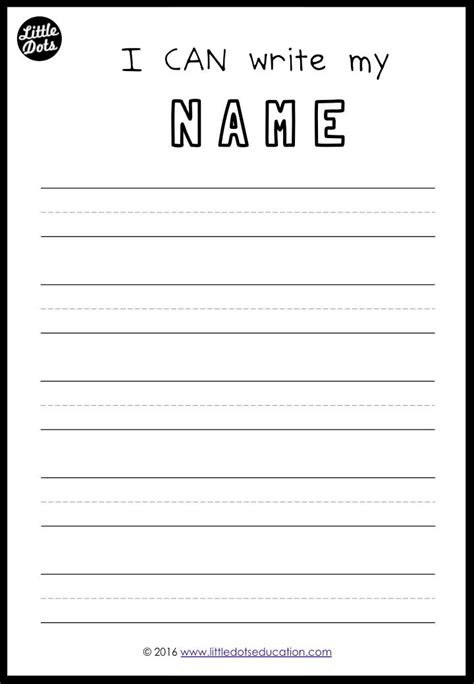 Free Printable To Practice Writing Your Names For