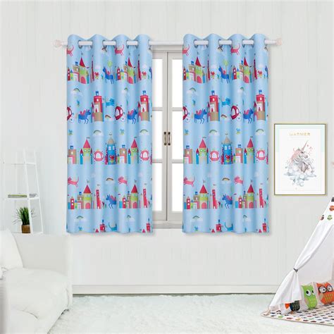 Fenster gardinen kinder prinzessin : Bbaodan Kinder Gardine Blickdicht Cartoon Tierwelt 2 Stuck Vorhange Blickdicht Mit Osen Fur ...