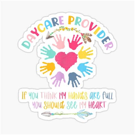 Daycare Provider Childcare Pre K Teacher Appreciation Sticker For