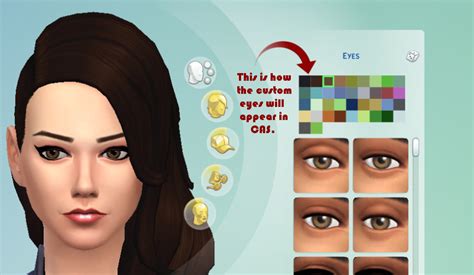 Mod The Sims More Realistic Looking Eye Colors Default And Non Default
