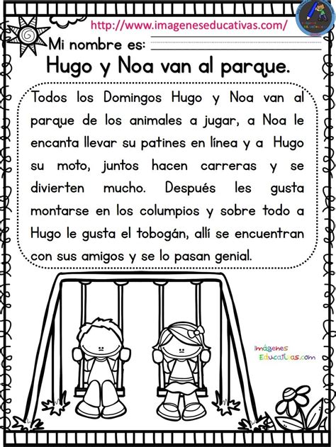 Biblioteca Escolar Herminia C Ramírez Cuento Hugo Y Noa Van Al Parque