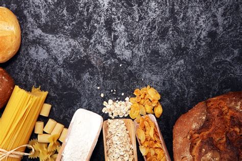 Whole Grain Products With Complex Carbohydrates Stock Photo Image Of