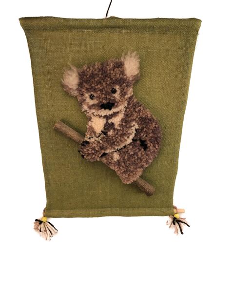 Koala Wool Wall Hanging Boho Wall Art Koala Lover