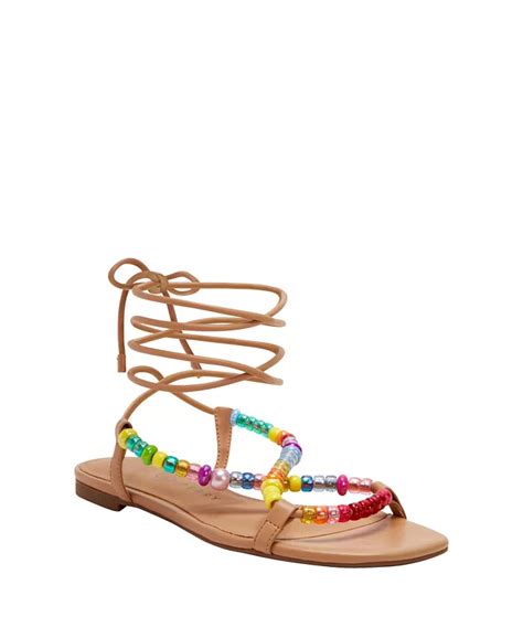 Katy Perry Women S The Halie Bead Lace Up Sandals Macy S In 2023