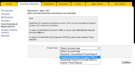 So, i have to move my money to fixed deposit account, which given about 3.0 % p.a. Maybank General Investment Account | Personal Loan ...