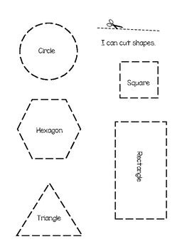 shapes cutting practice by jennifer scully teachers pay