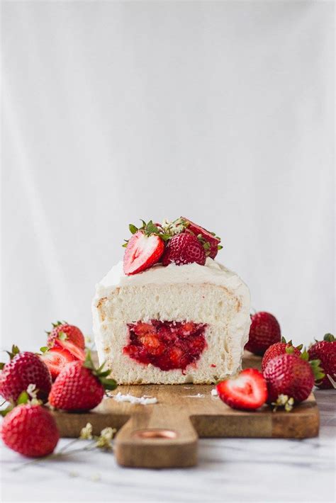 Hope you will try this cake soon. Angel Food Cake with Strawberry Filling | Recipe ...