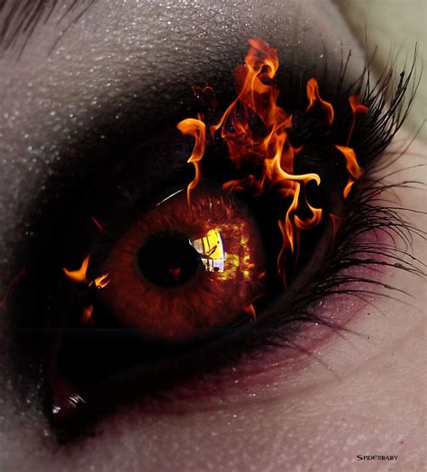 Eyes On Fire By Cosmosstarchild On Deviantart