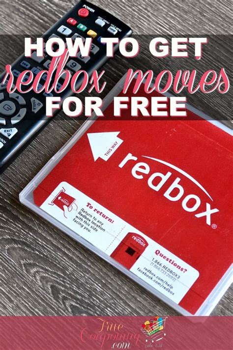 How To Get Redbox Free Movie Codes For Free Redbox Redbox Movies