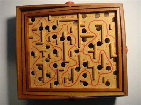 Vintage Drueke Space Maze Game No 1960 Woodentilt Labyrinth Maze
