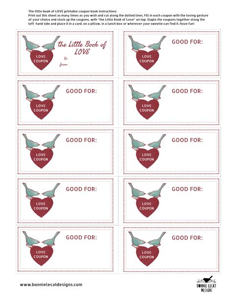 Free Printable Love Coupon Template Printable Templates