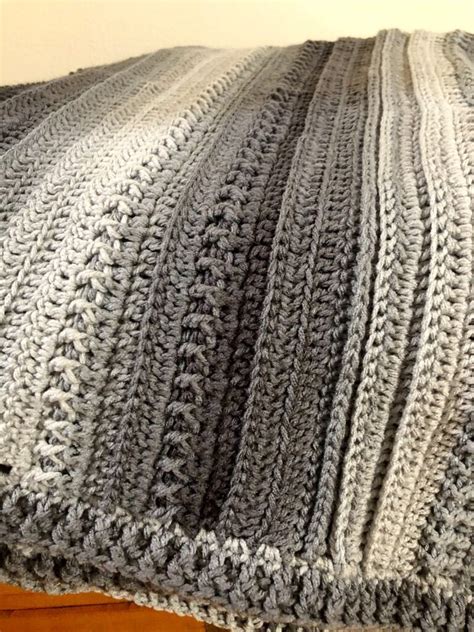 Textured Ombre Crochet Blanket Pattern Princess