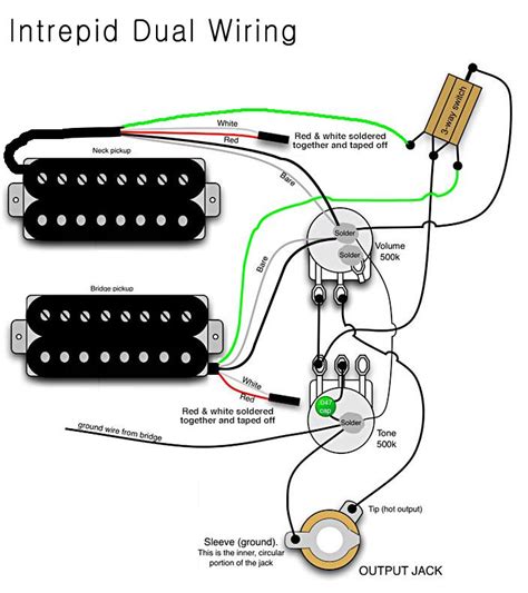 Electric Guitar Wiring Diagram Two Pickup Uploadism